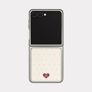 Cozy Sugar Dots Galaxy Z-Flip Fold 8 MagSafe Silver Bumper Case