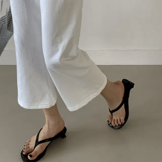 Platform wedge heels