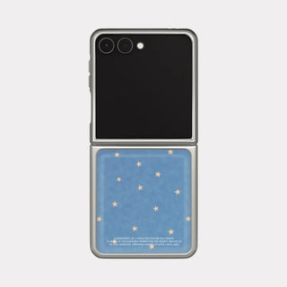Little Star Galaxy Zflip Fold 8 Epoxy Silver Bumper Case