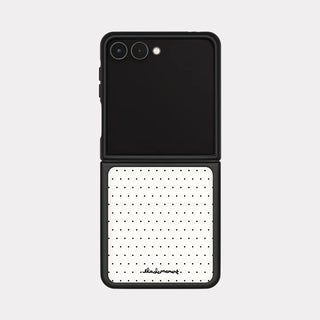 Basic Polka Galaxy Z-Flip Fold 8 MagSafe Black Bumper Case