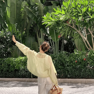 Dining Summer Seethrough Hoodie Shirt