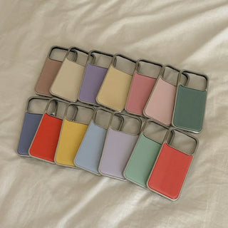 Pastel Plain iPhone 18 Pro Galaxy Epoxy Silver Bumper Case