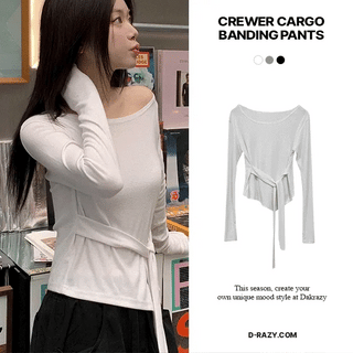 Lena Loose Fit Spandex Wrap T-shirt