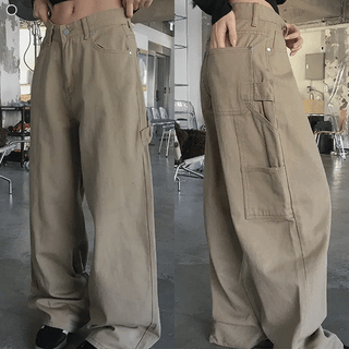 Scone Carpenter Wide Cotton Pants