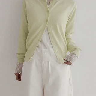 Andphone Daily Cotton Round Cardigan