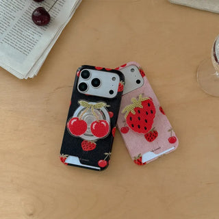 Soft Berry Knit iPhone MagSafe Grip Talk Holder Acrylic