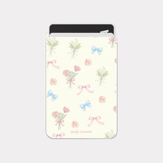 Heritage Bloom MagSafe Clear Card Wallet Pocket Case
