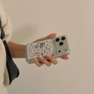 Tiny Happy Things MagSafe Clear Jelly Hard Phone Case for iPhone 17 Pro
