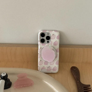 Pink Apple iPhone MagSafe Grip Talk Holder Acrylic