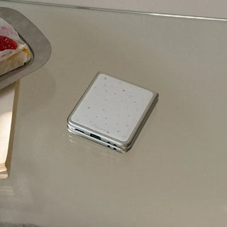 Sparkling Moon Galaxy Z-Flip Fold 8 Epoxy Silver Bumper Case