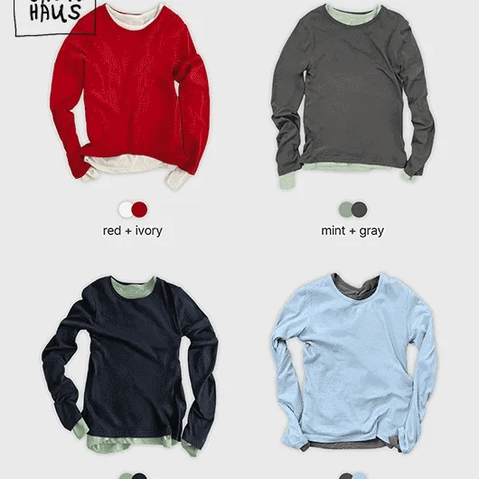 Seden Modal Layered Round T-shirt