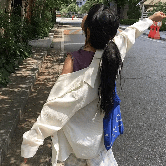 Karene See-through Over Gauze Shirt