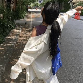 Karene See-through Over Gauze Shirt