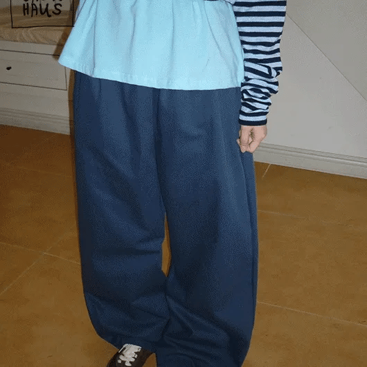 Cretin Studded Cotton Wide Pants