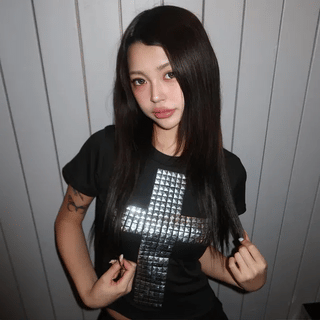 Ellie Cross Off-Shoulder T-Shirt