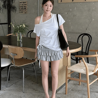 Lilki Tiered Culottes Leggings Shorts