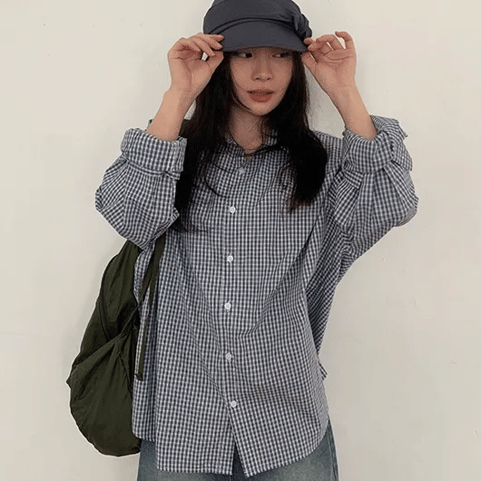 Yanpo Over Check Shirt