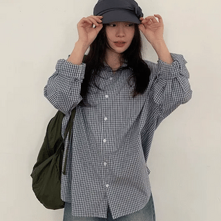 Yanpo Over Check Shirt