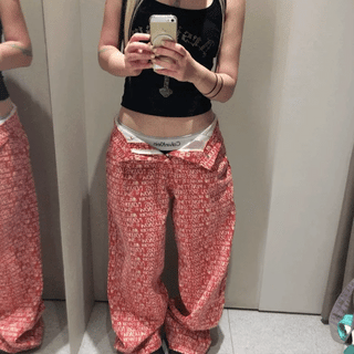 Layered back Ferrari line pants