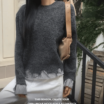 Sedi Cozy Shirt Layered Knit