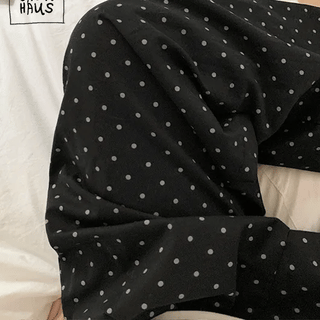 Vivi Dot Wide Elastic Banding Jogger Pants