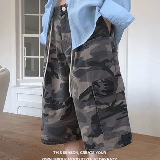 Rope Military Cotton Bermuda Pants