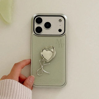 [Set] Warm Plain Silver Epoxy Phone Case + Smart Ring