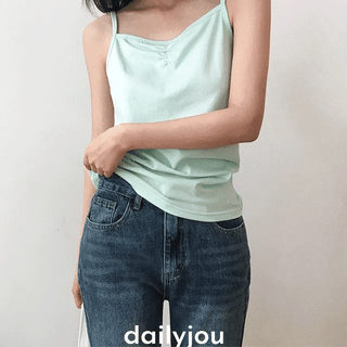 Evelyn Shirred Soft Cotton Sleeveless