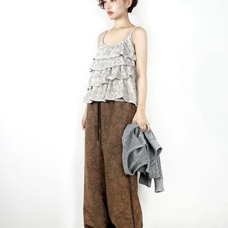 Elve Jacquard Flower Pants