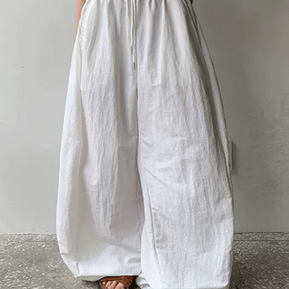 Fsil Eyelet Summer Nylon Wide Pants