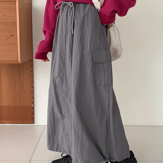 Lawsontoe String Cargo Long Skirt