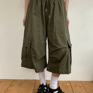 Fennh Elastic Cargo Bermuda Shorts