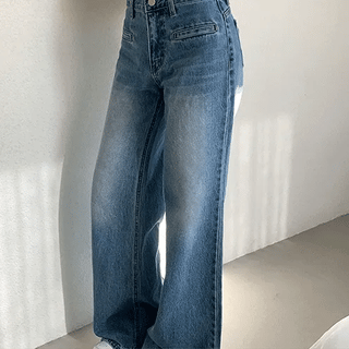 Curd Back Cut Denim