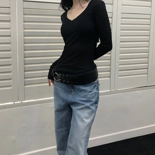 GOLGI Basic V-Neck Tee