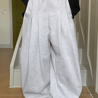 Hokoni Elastic String Pintuck Training Wide Pants