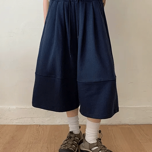 Rello Pintuck Elastic Bermuda Shorts