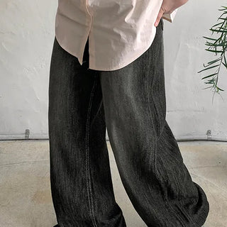 Renoui Washed Wide Denim Pants