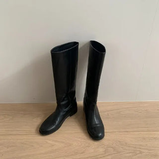 Malika Simple Wide Long Boots