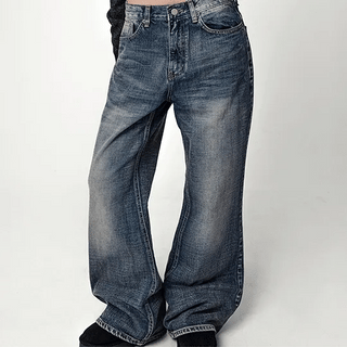 INDIGO Low-Rise Bootcut Pants