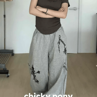 Lace Star Track Pants
