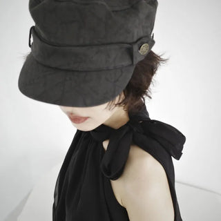 Button sailor cap