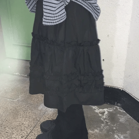 Berihi Frill Long Skirt