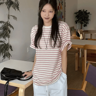 Neko Striped Short Sleeve T-shirt