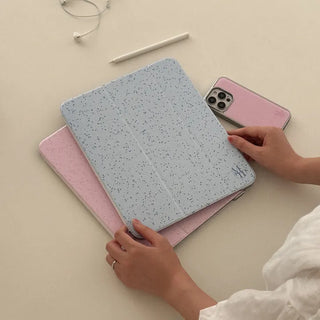 [mm] Sand Pattern iPad Pro Air 13 11 Clear Detachable Cover Case