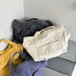 Hickony Pocket Two-Way Washed Crossbody Bag
