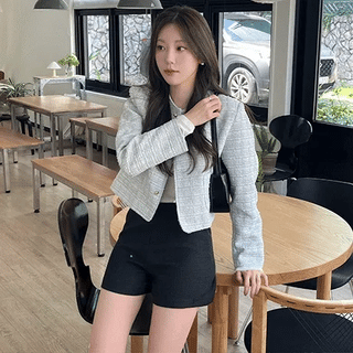 High Tweed Shorts