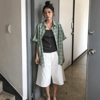 Romer Bermuda Knee-length Wide Cotton Pants
