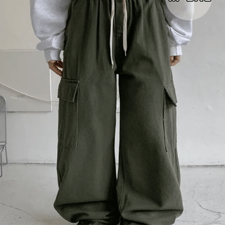 Onbes Elastic Cargo Pants