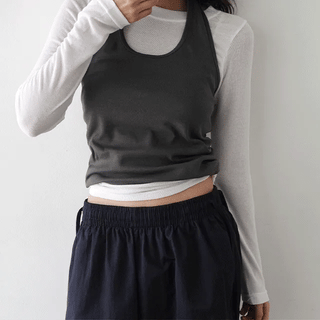 Nuard Basic Halterneck Sleeveless Top