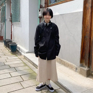 [UNISEX] Cotton Oversized Shirt